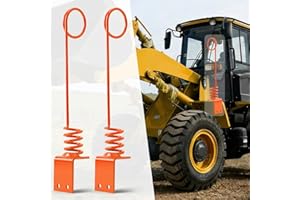 EBESTTECH 2PCS Heavy Duty Hydraulic Hose Hanger for Tractor - 0.3" Thick Plate and 3.7" Diameter Fits Multi-Hose/Thick Hose, 