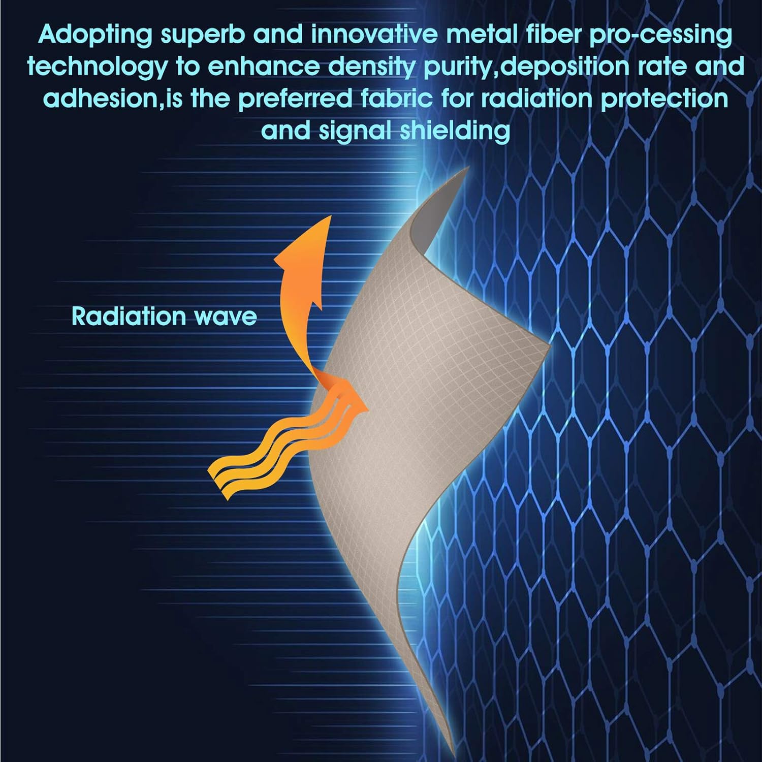EMF Shielding Fabric EMF Faraday Fabric Nickel Copper Protection Fabric Faraday Tape for Anti Radiation, Anti Static, Anti Theft Swipe Card, EMI Isolation, Signal Blocking, 79 x 42.5 Inch: Industrial & Scientific