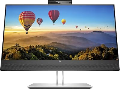 HP E24m G4 23.8" Full HD 1920x1080 IPS Monitor Silver Black