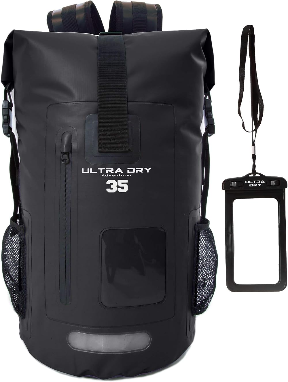 Ultra Dry Adventurer Premium 35L Waterproof Dry Bag Backpack Black