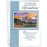 Chuck's Card-O-Rama Birthday Card For Grandson - Premium 5x7.75 Made In USA