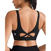 RUNNING GIRL Sports Bra for Women High Support, Molded Cup High Impact Sports Bras with Sewn in Pads Workout Running Bra