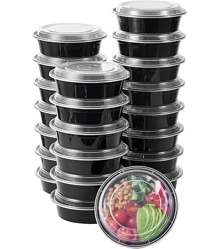 GTYOPR 6x6 Inch Disposable Plastic Food Containers With Lids - 50 Pack, Hinge Clamshell For Takeout, Burgers, Salads - View #14
