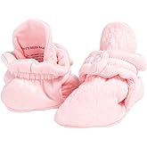 Burt's Bees Baby Unisex Booties Organic Cotton Newborn Essentials Shoes for Infants