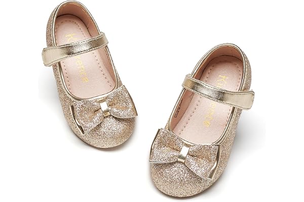 Kiderence Toddler Little Girls Dress Shoes Ballerina Ballet Flats Kids Mary Janes