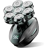 Head Shavers for Bald Men: Upgraded Detachable Head Shaver - IPX7 Waterproof Wet or Dry Electric Razor for Men - 7D LED Displ