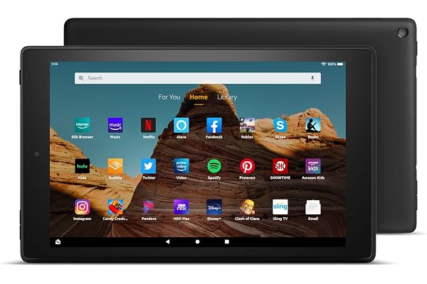 Fire HD 10 Tablet (10.1" 1080p full HD display, 32 GB) â€“ Black (2019 Release)