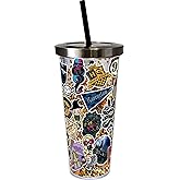 Spoontiques Harry Potter Sticker Art Glitter Cup, Gift for Kids and Adults, Holds Hot and Cold Beverages
