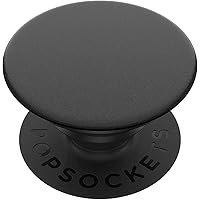 PopSockets: PopGrip with Swappable Top for Phones & Tablets - Black