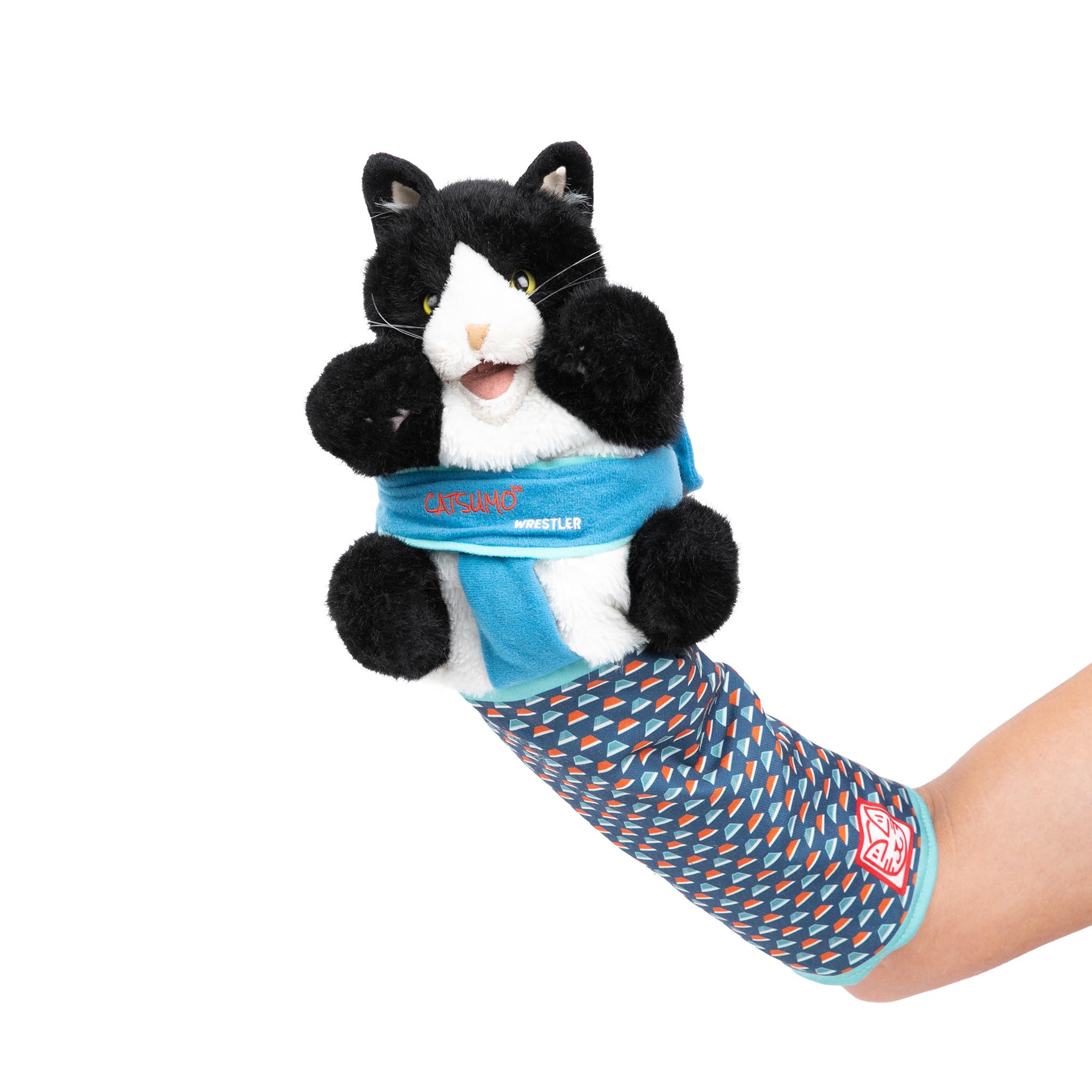 Photo 1 of CATSUMO Cat Wrestling Glove Puppet Toy – Interactive Hand Mitt with Durable Protective Sleeve and Catnip - Play & Enrichment