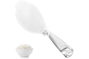 U-Taste 329°F Heat Resistant Rice Spoon: Food-Grade TPX Rice Spatula Paddle Scooper, Non-Scratch for Non-Stick Cookware, with