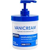 Vanicream Moisturizing Cream, Body &amp; Face Moisturizer, 16 Oz Pump Dispenser | Formulated without Common Irritants for Sensitive Skin, Restores Moisture and Soothes Irritated, Cracked or Itchy Skin