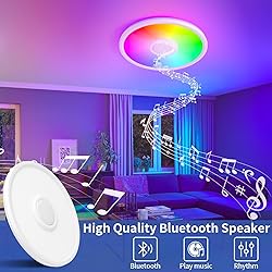 LED Ceiling Light Fixture with Bluetooth