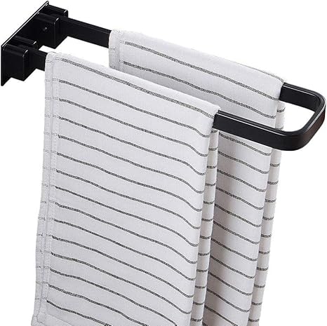 Wing Toallero de Pared Plegable con 2 Brazos, toallero Barra ...