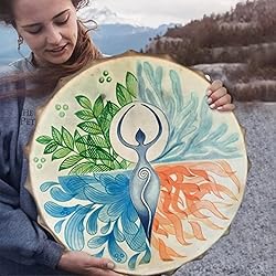 FIRLAR Shaman Drum,10 Inch Shaman Hand Drum With