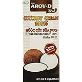 Aroy-D Pure Coconut Cream, 33.8 Fluid Ounce (Pack of 3)