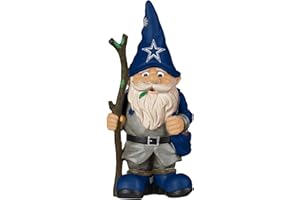 FOCO Dallas Cowboys NFL Holding Stick Gnome 10.5 Inches Tall, Multicolor Team Colors