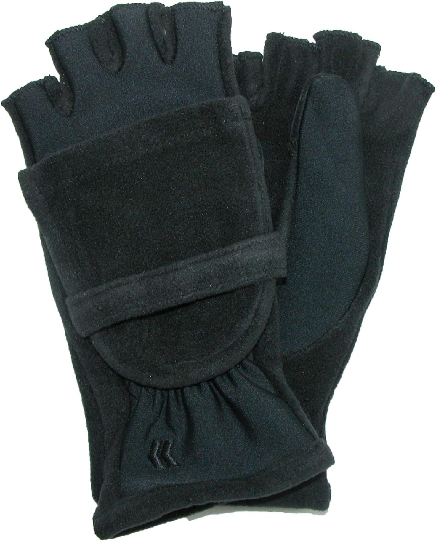 Isotoner Women's Hybrid Convertible Fingerless Glove (Black, One Size) Pricepulse