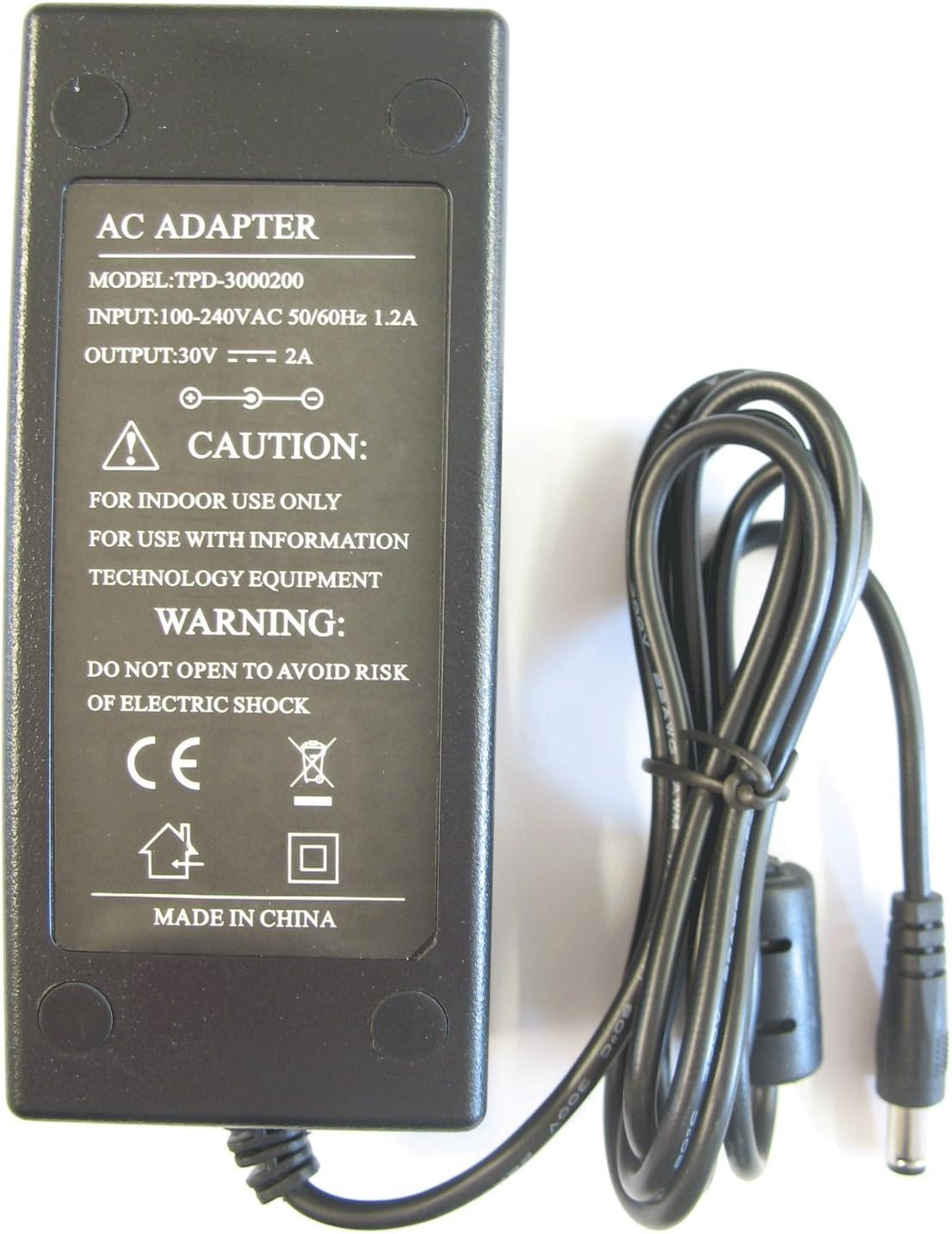 2000ma(2a) 30v(30 volt) AC/DC (DC Output) Regulated Desktop Switch Mode Power Supply/Adaptor/Charger