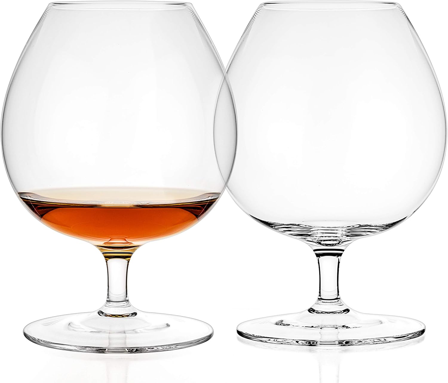 Luxbe Brandy or Cognac Crystal Glasses Snifter 750ml, Set of 2