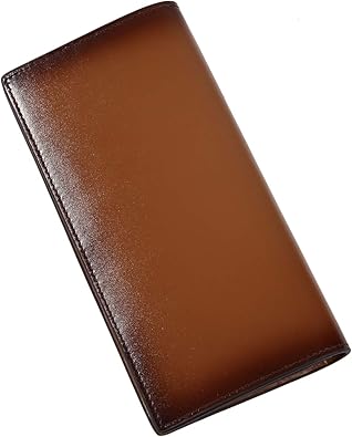 Amazon ラファエロ Raffaello 一流の革職人が作る スフマート製法で染色した メンズ 二つ折り長財布 ローマンブラウン 財布