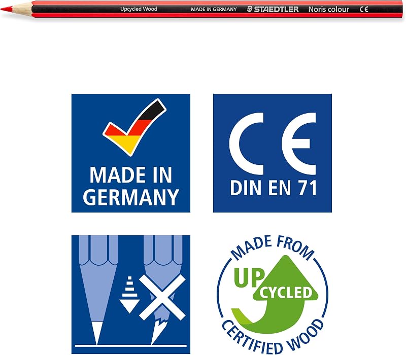 Staedtler 185 C24 - Lápis de Cor, 24 Unidades (Pack de 1), Multicolor