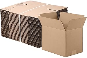 The Boxery 10"x8"x8" Brown/Kraft Corrugated Cardboard Shipping Boxes 25-Pack | Mailing, Packing, Moving & Storage for Business/Home – Durable - Eco-Friendly, Recyclable - Made in the USA