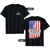 EOD American Flag T Shirt - Memorial Day July 4th See Back T-Shirt
