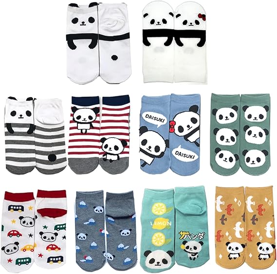 Amazon パンダ ソックス 靴下 レディース 10足組 Csw001seta 靴下 通販