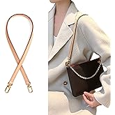 jiesinlov Genuine Vachetta Leather Replacement Bags Thin Short Purse Strap Shoulder Straps for Multi Pochette Boulogne Pouchette Montaigne Accessories (Width:0.43in&Length:23.6in)