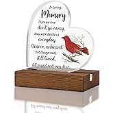 Sympathy Gifts for Loss of Loved One In Memory of Mother Father Sign Bereavement Condolences Grief Gifts Funeral Decor Sorry for Your Loss Remembrance, Acrylic Clear Sign for Home Office XQ241