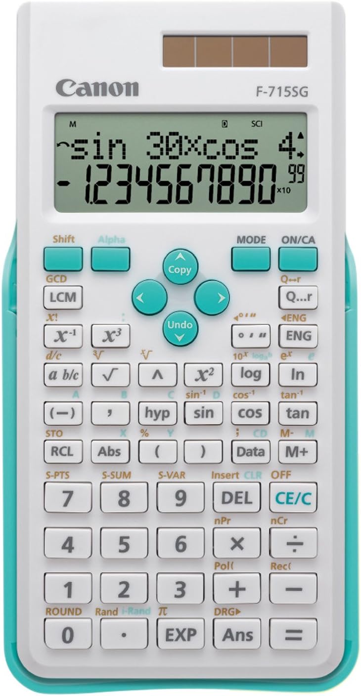 Canon F-715SG (Blue) - Reliable, sustainable Scientific calculator