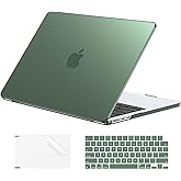 EooCoo Case Compatible with MacBook Air 13 inch 2026 2025-2022 Release M4 M3 M2 A3240 A3113 A2681, Hard Shell&Keyboard Skin Cover&Screen Protector for Mac Air 13.6 inch Case, Matte Turquoise Green