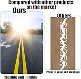 PEUTIER Parking Lot Stencil 4 x 88 Inch Silicone Foldable Reusable Template view 4
