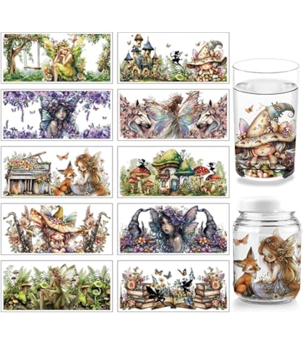 thumbnail image 2 of 8pcs Christmas Doll Flower Bouquet UV DTF Cup Wraps Transfer 2 of 9