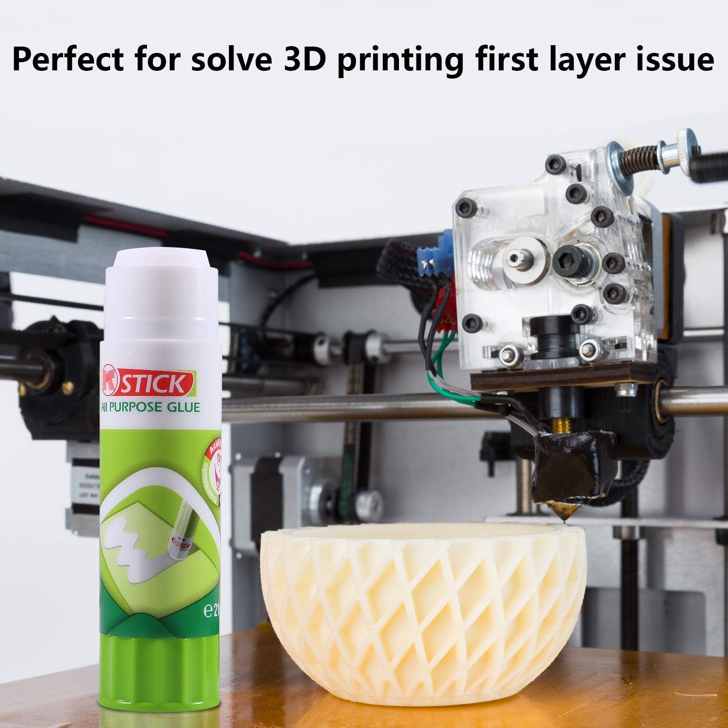 3D Printer Bed Glue Stick  . Cleanup Is Easy With Soapy Water And A Sponge.