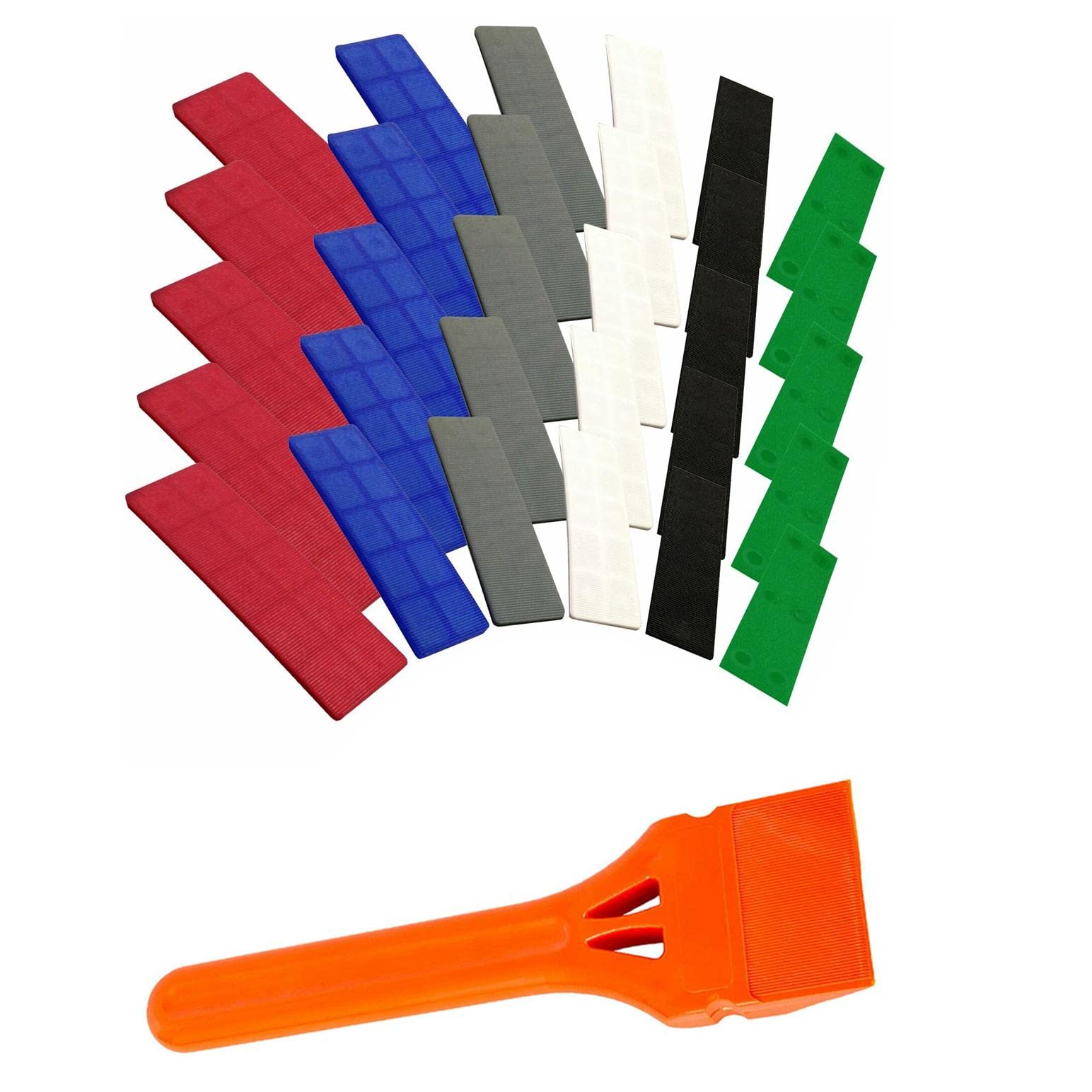 JCP Window Glazing Tool Glazing Shovel Paddle with 100 x 28 mm Mixed Sizes Flat Packers (1 to 6 millimetres)