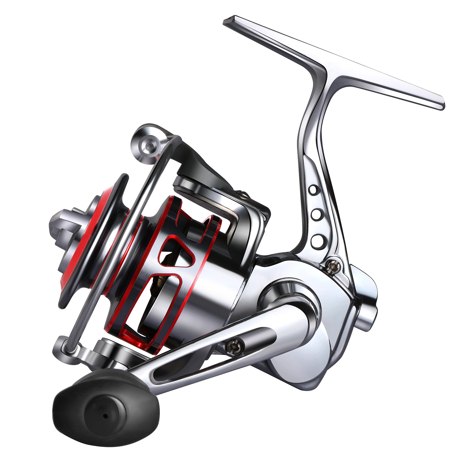 Goture Small Spinning Fishing Reel Collapsible Handle and Metal Shaped Body for Freshwater and All Season Fishing