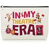 Theater Gifts for Woman Theater Lovers Makeup Bag Hippie Gifts for Her Musical Actress Performer Daughter Mom Grandma Drama Cosmetic Bag Christmas Birthday Present for Dramatists Travel Pouch