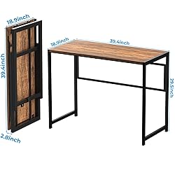 GreenForest Folding Desk No-Assembly,39.4 in Small