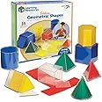 Learning Resources Folding Geometric Shapes, Geometry Accessories, Teacher Aids, Math Helper, 16-Piece Set, Ages 7+, Multi-co