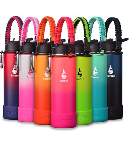 Amazon.com: SipX 18 oz Premium Stainless Steel Water Bottle with Straw Lid   Triple Insulated, Leakproof, BPA-Free  Slim, Durable Bottle for School,  Gym, Office  Green : Sports & Outdoors