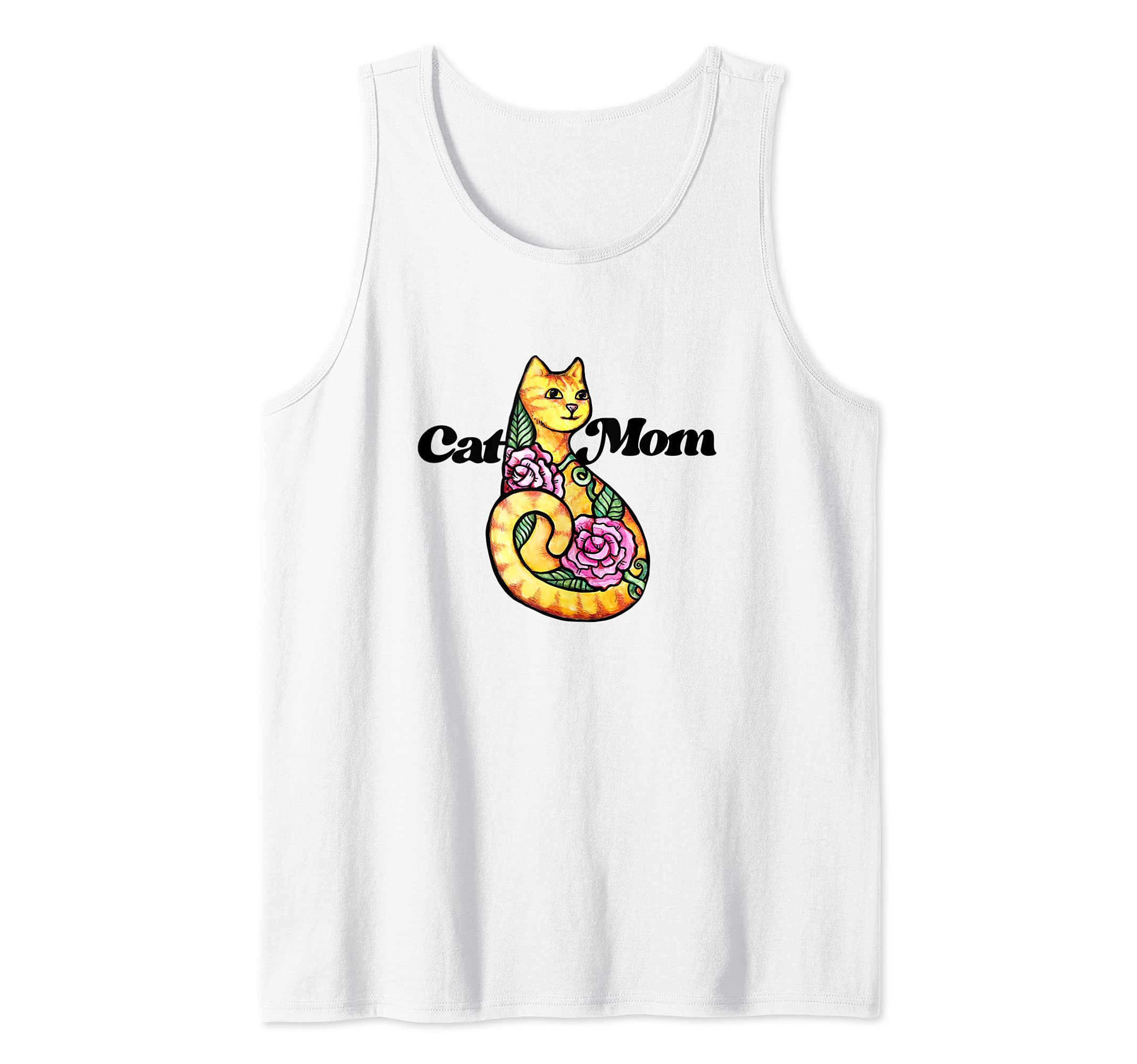 Cat Mom funny cat person Tank Top