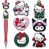 Cute Animals Focal Beads for Pens, Cartoon Silicone Focal Beads for Making DIY Bead Pens Keychain Jewelry (Style-4)
