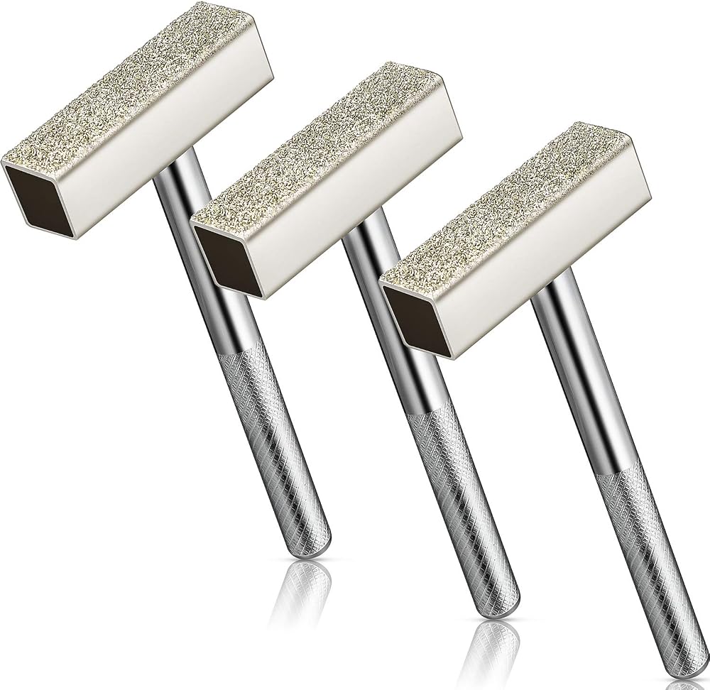 Mudder 3pk Diamond Grinding Wheel Dresser Stone Dresser for Bench Grinder Silver