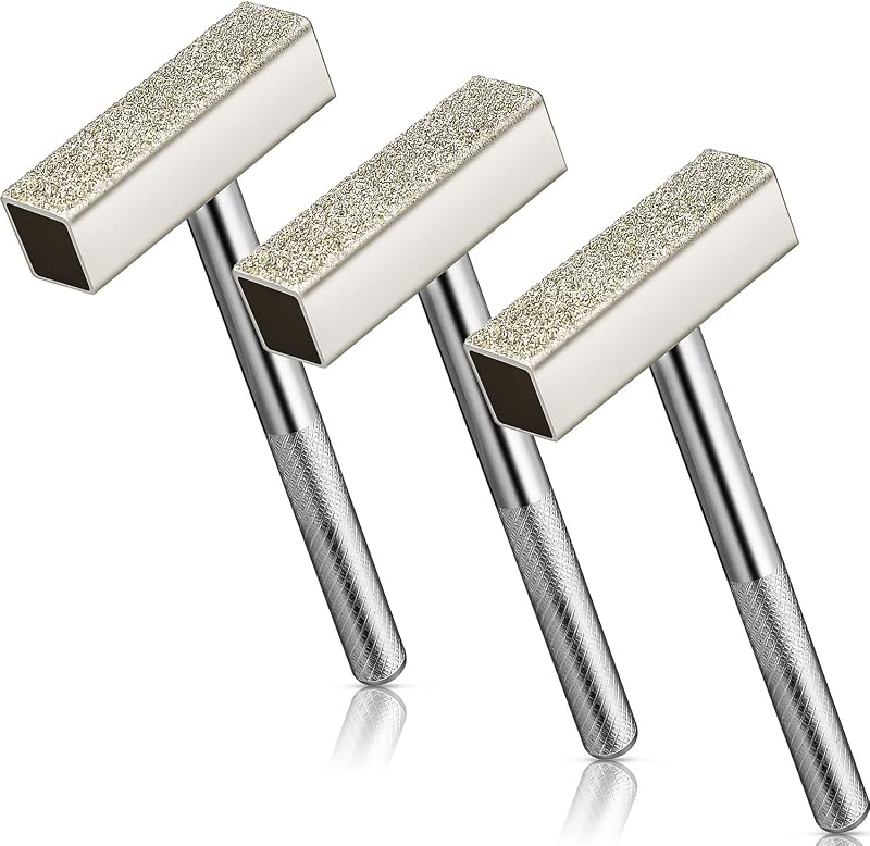 Mudder 3pk Diamond Grinding Wheel Dresser Stone Dresser for Bench Grinder Silver