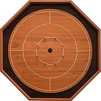 The Cherry and Walnut Crokinole Board for Beginners - Cherry and Walnut Melamine, CNC Engraved Lines, Fast and Water Resistan