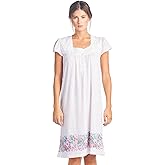 Casual Nights Women's Cap Sleeves Floral Lace Nightgown