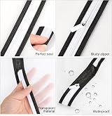 12Pcs Transparent Dustproof Garment Bags with Zip Set for Clothes Suit Dress view 3