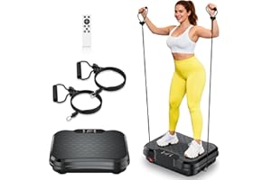 NXSCI Vibration Plate Exercise Machine,Vibrating Platform for Lymphatic Drainage with 250 Speeds,450 lbs Weight Capacity,Vibrated Plates for Weight Loss,Full Body Workout Equipment for Fitness at Home